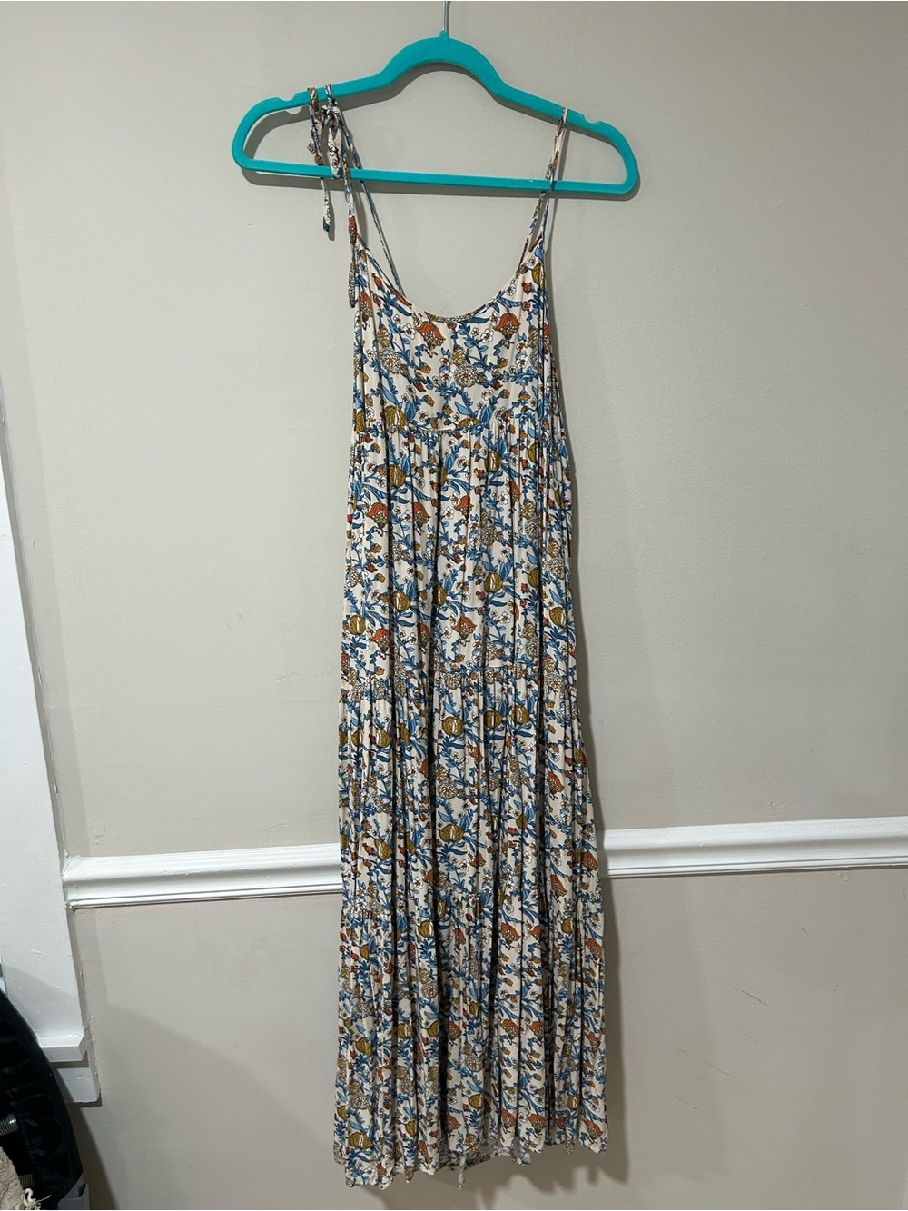 Natural Life Madi Maxi Dress Cream Tan Peony - Picture 3 of 4